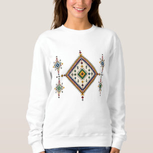 Camiseta Padrão Autêntico de Tapete Amazigh Marroquino Di