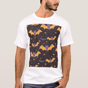 Camiseta Padrão Bats Cute