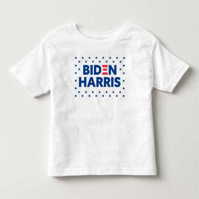 Camiseta Padrão Biden / Harris Blue Stars (Frente)