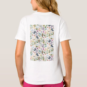 Camiseta Padrão Botânico Inspirado na Natureza para Almofad