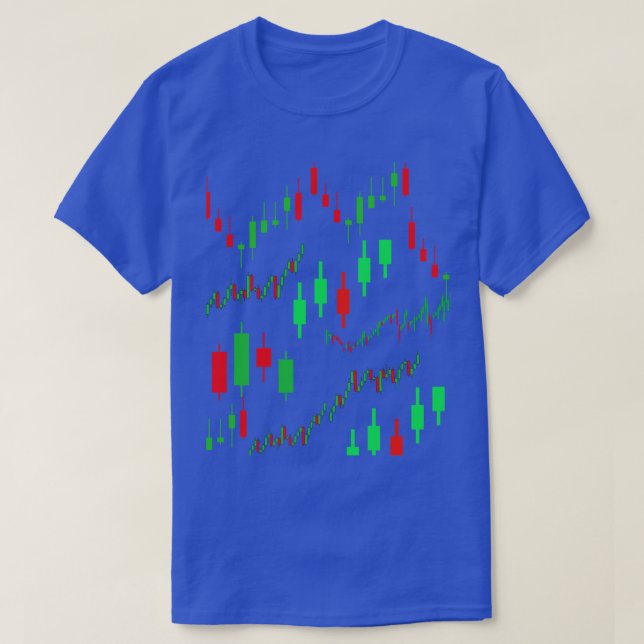 Camiseta padrão candlestick (Frente do Design)