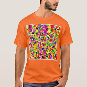 Camiseta Padrão Colorido de Espectro de Abstrato