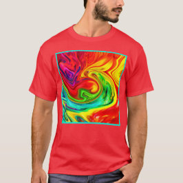 Camiseta Padrão Colorido Vibrante