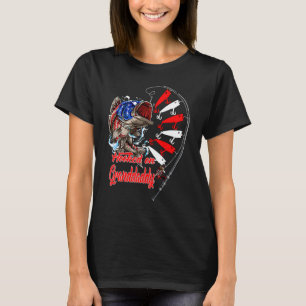 Camiseta Padrão da Bandeira Americana do Vovô Pescador Vici