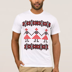 Camiseta Padrão da Europa Oriental, Folk Tradicional, Folcl