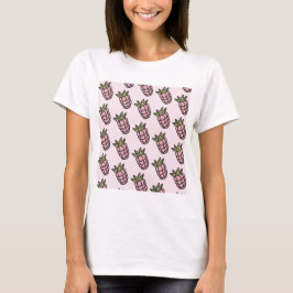 Camiseta Padrão de Abacaxi Y2K Retro Funky