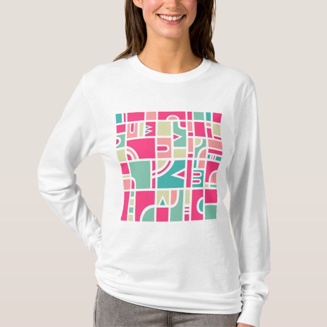 Camiseta Padrão de abstrato 170715 (Frente)