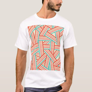 Camiseta Padrão de Abstrato com distribuição colorida