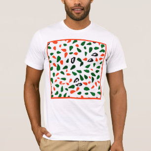 Camiseta Padrão de Abstrato dinâmica colorida