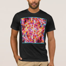 Camiseta Padrão de Abstrato elétrico vibrante