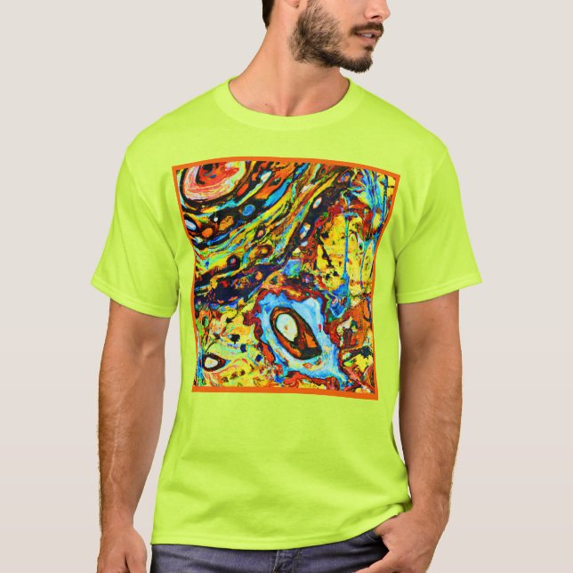 Camiseta Padrão de Abstrato impressionante (Frente)