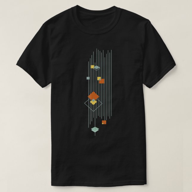 Camiseta Padrão de Abstrato moderno de Meio século minimali (Frente do Design)