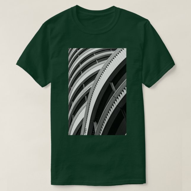 Camiseta Padrão de abstrato na arquitetura (Frente do Design)