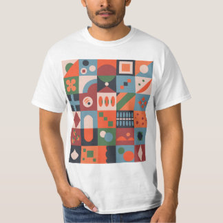 Camiseta Padrão de abstrato, Padrão Geomátrico
