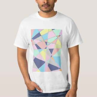 Camiseta padrão de abstrato pastal