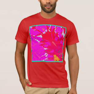 Camiseta Padrão de Abstrato rosa elegante