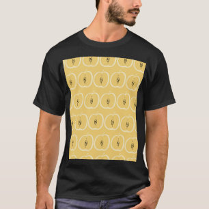 Camiseta Padrão de Apple Vintage: Design de wallpaper.