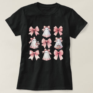 Camiseta Padrão de Arco de coquete cor-de-rosa-claro e boni
