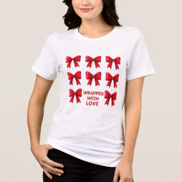 Camiseta Padrão de Arco Vermelho de Férias Envolvido Com Am