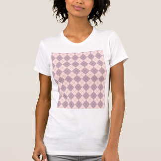 Camiseta Padrão de Argyle rosa e roxo Bonito