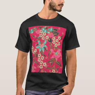 Camiseta Padrão de arte do Batik indonésio malaio
