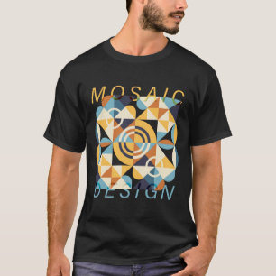 Camiseta Padrão de Arte do Mosaico