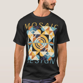 Camiseta Padrão de Arte do Mosaico