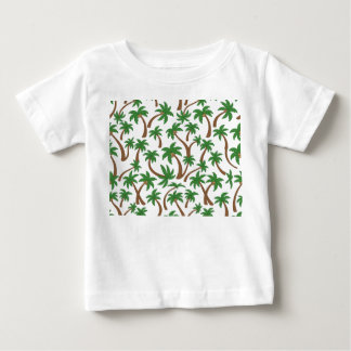 Camiseta padrão de árvore de cocos