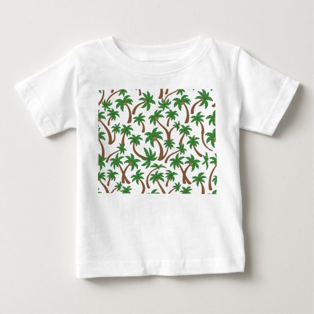 Camiseta padrão de árvore de cocos (Frente)