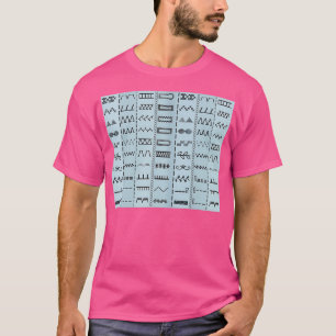 Camiseta Padrão de Asas de Costura