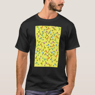 Camiseta Padrão de ave de galinha de lata australiana multi