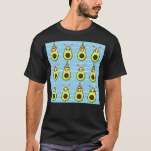 Camiseta Padrão de Avocado de Natal bonito