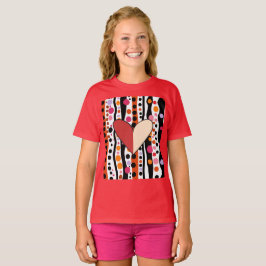Camiseta Padrão de Bolinhas e faixas reproduzíveis