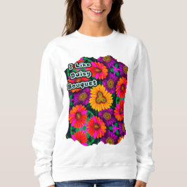 Camiseta Padrão de Buquê de margarida colorida