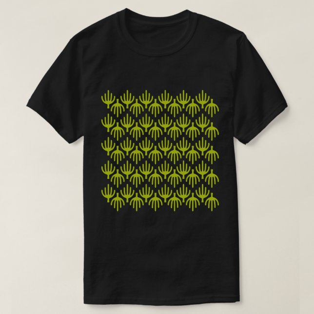 Camiseta Padrão de cactus (Frente do Design)