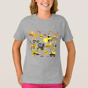 Camiseta Padrão de Caminhões de Construção