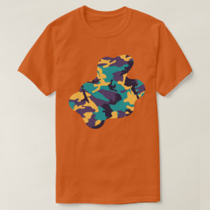 Camiseta Padrão de Camuflagem de Midsummer Paint Splat v3