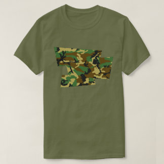 Camiseta Padrão de Camuflagem Florestal Pixel Soprado