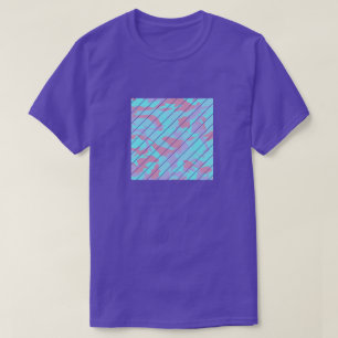 Camiseta Padrão de Camuflagem Pastel Legal Quadrado Fatiado