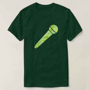 Camiseta Padrão de Camuflagem SpringTime Microfone