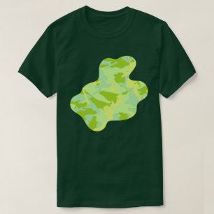 Camiseta Padrão de Camuflagem SpringTime Paint Splat v3