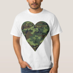 Camiseta Padrão de Camuflagem Verde, Padrão Militar, Exérci