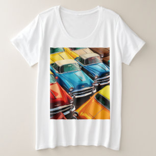 Camiseta Padrão de Carros Antigos