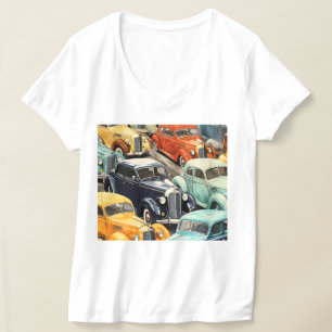 Camiseta Padrão de Carros Clássicos