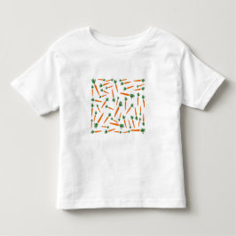 Camiseta Padrão de Cenoura Laranja