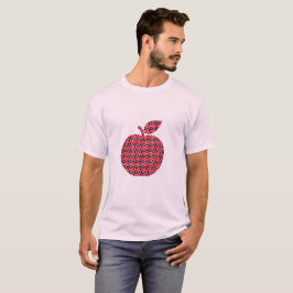 Camiseta Padrão de Círculo Geométrico Moderno