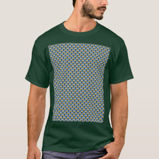 Camiseta Padrão de colheita 2 azul de córnflor Gráfico