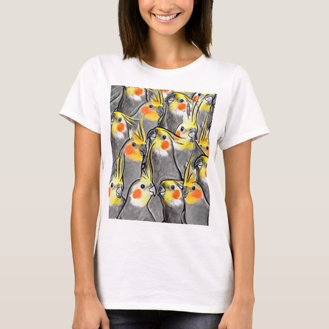 Camiseta Padrão de coquetel bonito (Frente)