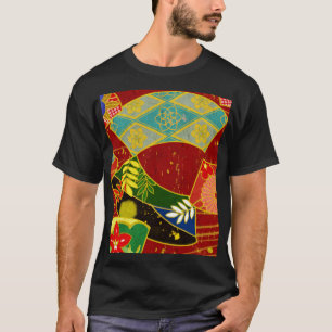 Camiseta Padrão de cor abstrato 4