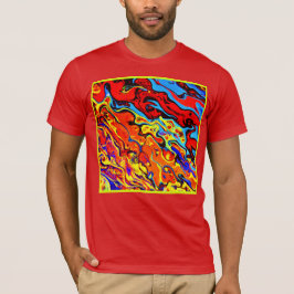 Camiseta Padrão de Cor Negrito